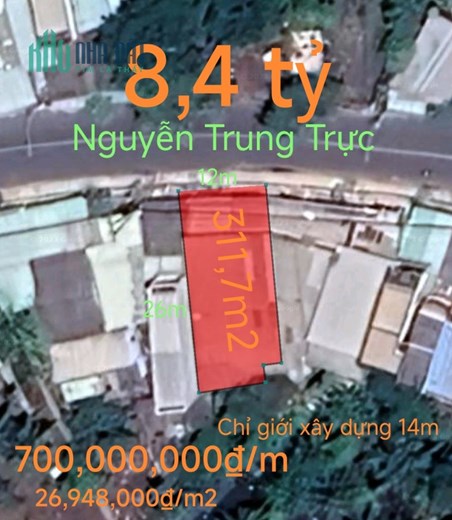 Bán đất trung tâm thị trấn Tân Trụ giá 700 triệu.m