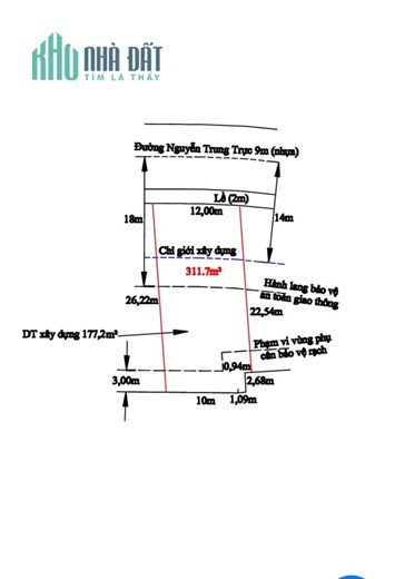 Bán đất trung tâm thị trấn Tân Trụ giá 700 triệu.m