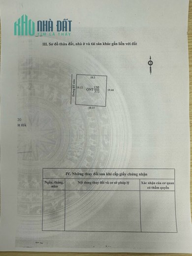 Cần ra nhanh lô đất 2 Mặt Tiền 372m2 Full Thổ Cư vị trí đẹp tại Hải Dương , Giá tốt