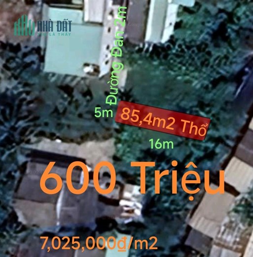 Bán rẻ thu hồi vốn đất thuộc Thành Phố Tân An giá 600 triệu