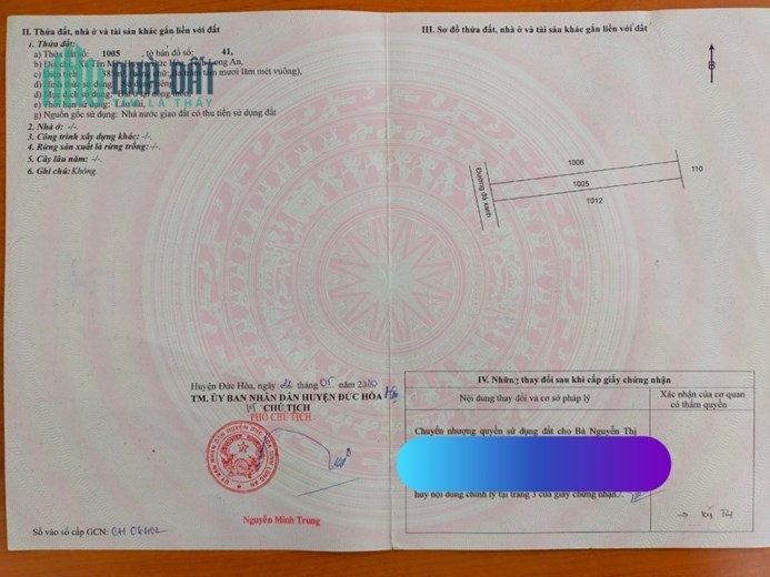 Chính Chủ Cần Bán Nhanh 3 Lô Đất Full Thổ Cư 100%, ngay sát dự án Vinhomes Hậu Nghĩa