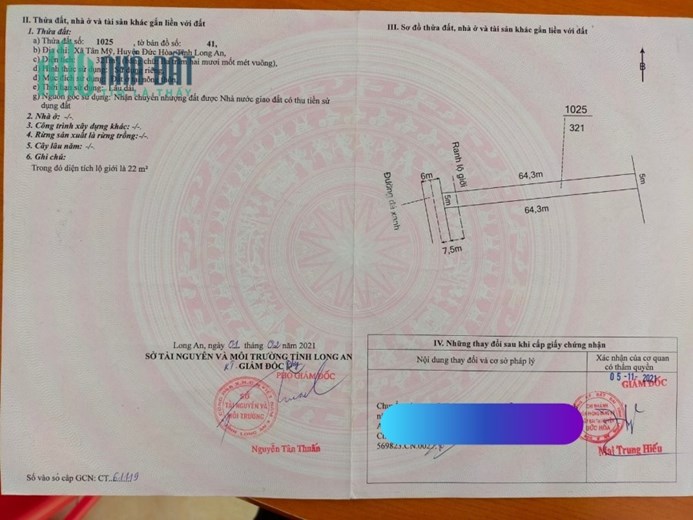 Chính Chủ Cần Bán Nhanh 3 Lô Đất Full Thổ Cư 100%, ngay sát dự án Vinhomes Hậu Nghĩa