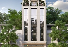 Cho thuê tòa nhà văn phòng mặt phố Bà triệu gần nguyễn du , DT: 250m2 x 6 tầng, MT: gần 10m