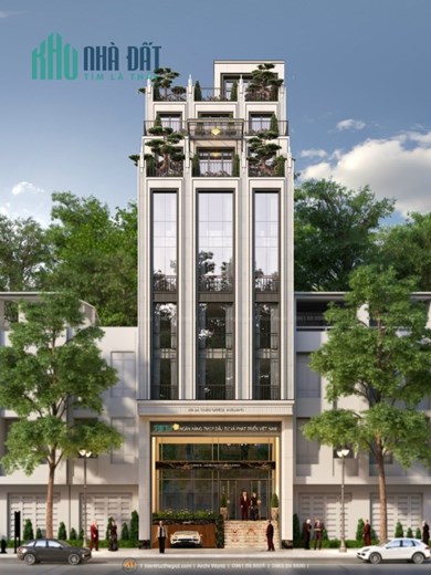 Cho thuê tòa nhà văn phòng mặt phố Bà triệu gần nguyễn du , DT: 250m2 x 6 tầng, MT: gần 10m