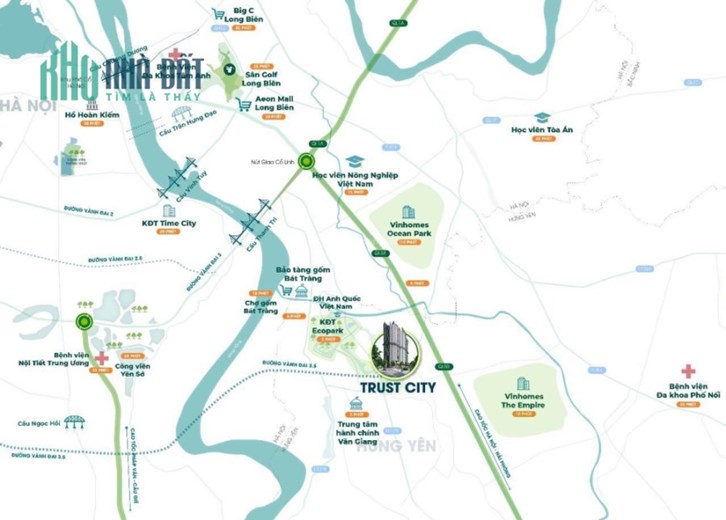 Bán 10 suất ngoại giao căn góc 2PN 2VS - 61 m2, Đông Nam, siêu đẹp dự án Trust City văn Giang