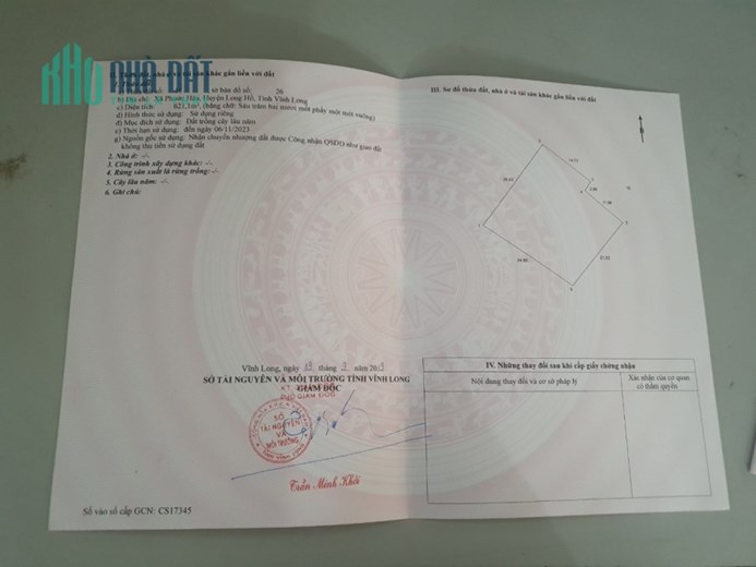 Cần Bán NHANH 2 LÔ ĐẤT Mặt Tiền Đường Nhựa Lớn Xã Phước Hậu , Giá Tốt