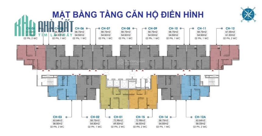 10 suất ưu đãi căn hộ cao cấp 54m2 trực tiếp CĐT Trust City giá hơn 1,7tỷ