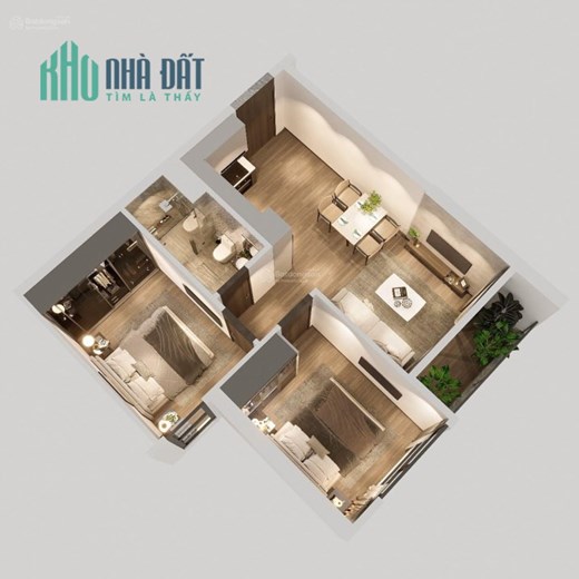 10 suất ưu đãi căn hộ cao cấp 54m2 trực tiếp CĐT Trust City giá hơn 1,7tỷ