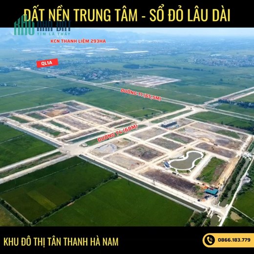 Mở bán đợt 1 dự án Khu đô thị Tân Thanh Elite CIty Thanh Liêm- Hà Nam, gần trung tâm hành chính mới