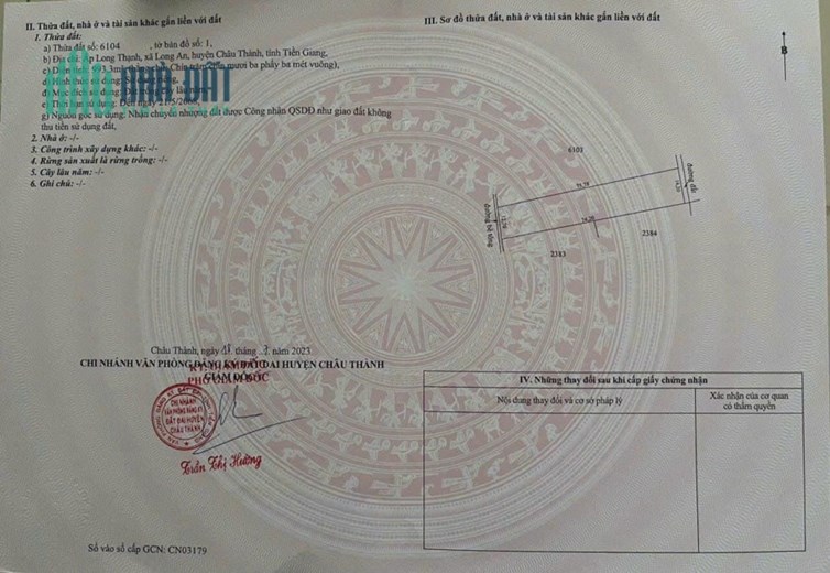 Bán 1công vườn tại xã Long An,Châu Thành,Tiền Giang