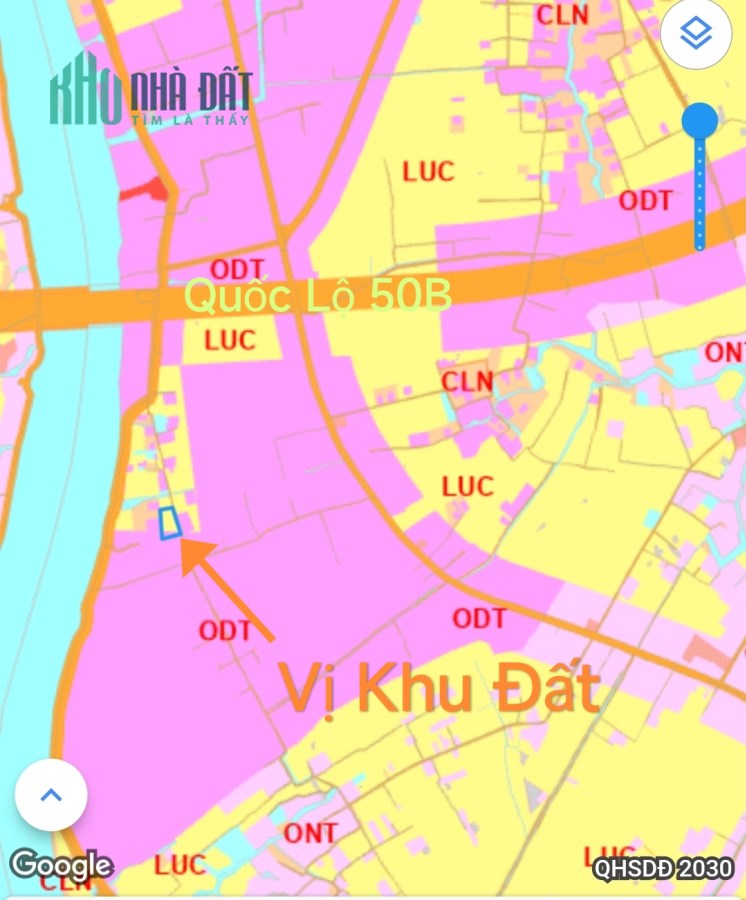 Bán lô đất lúa 4 mặt tiền chuyển thổ phân lô giá 2,6 tỷ