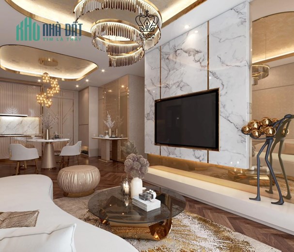 Sống trong tác phẩm nghệ thuật - Khám phá căn hộ 2PN tại Golden Crown Hải Phòng