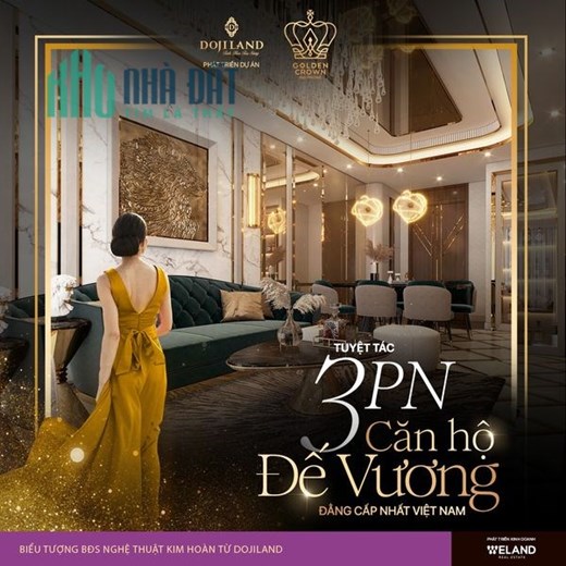 CƠ HỘI VÀNG CHỈ CÓ MỘT! Đừng để lỡ Căn Hộ Vàng Golden Crown Hải Phòng!