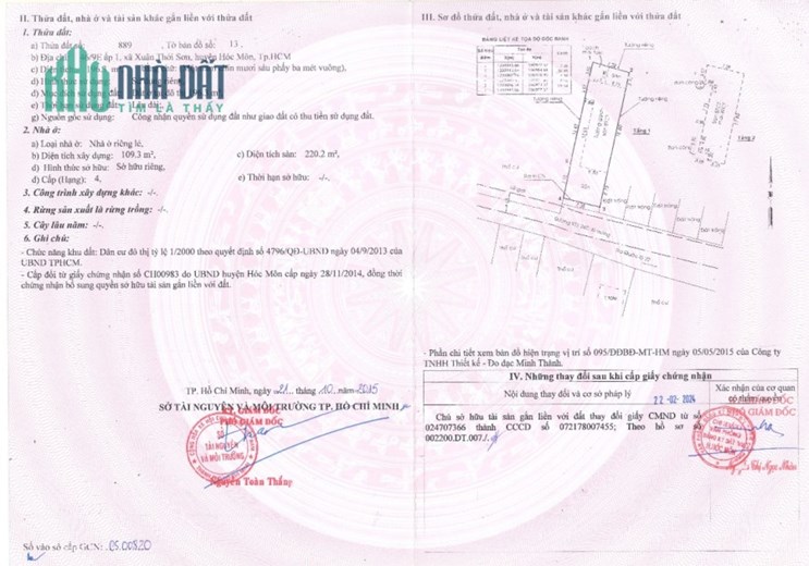 NHÀ 196M BÁN GẤP SANG NƯỚC NGOÀI- GIÁ 30TR/M CÒN TL - XUÂN THỚI SƠN - QL 22