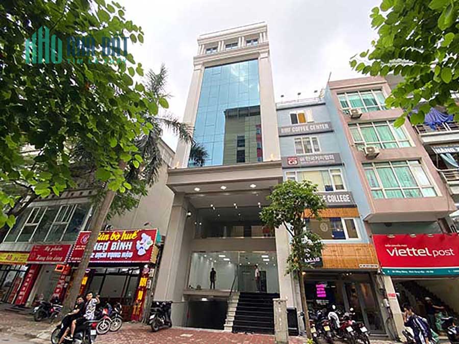 Cho Thuê 5 Tầng Dưới Toà Văn Phòng 8 Tầng MP Dịch Vọng Hậu.DT 130m2.MT 8m. Giá 130tr/th