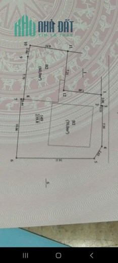 Chính chủ gửi bán đất tặng nhà 3 tầng mặt phố mới Đại Yên - ngõ 279 Đội Cấn 240m2,nt 12m giá 58 tỷ