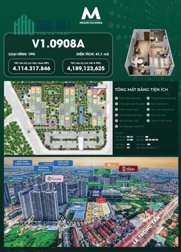 Giá phải chăng - Bán căn 1PN Tầng 9 siêu xinh giá cũng xinh - chỉ 4,1 tỷ !