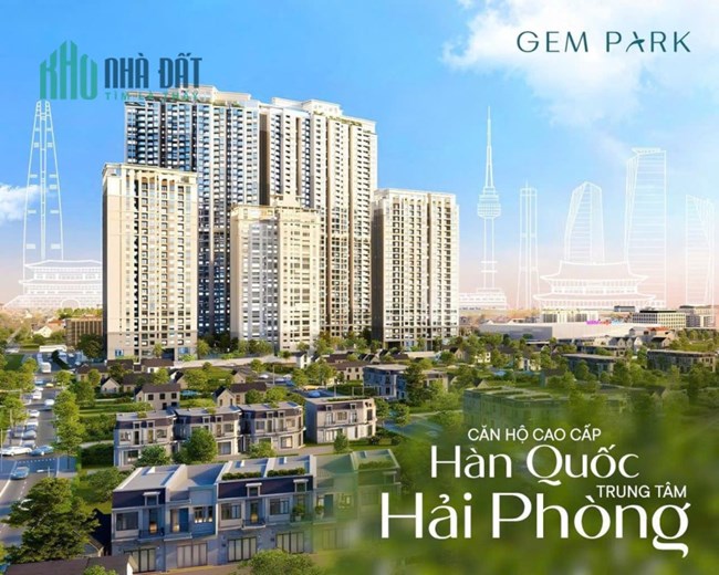 Chỉ từ 39 triệu/m sở hữu căn hộ cao cấp chuẩn Hàn tại Gem Park - Hải Phòng. Cam kết cho thuê