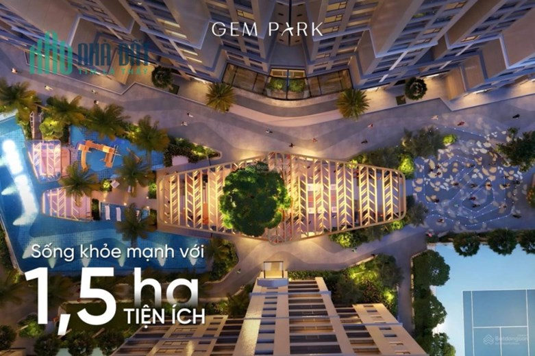 Nhận booking quỹ căn đẹp dự án Gem Park tại trung tâm Hải Phòng với chỉ 39 triệu/m2 ( chưa VAT) .