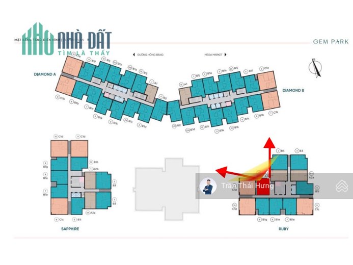 Suất ngoại giao 2,1 tỷ căn 2N2VS - 62m2 Gem Park HP - kí HĐMB ngay, gọi ngay cho em nhé.
