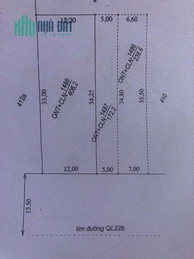 Sở Hữu Ngay Lô Đất Mặt Tiền QL22B,  Xã Bình Minh , TP Tây Ninh Giá Chỉ 4xx