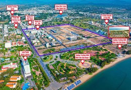 Nhà phố 4 tầng mặt đường Bùi Thị Xuân 21m -  Phan Rang.