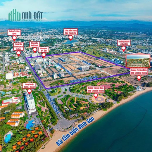 Nhà phố 4 tầng mặt đường Bùi Thị Xuân 21m -  Phan Rang.