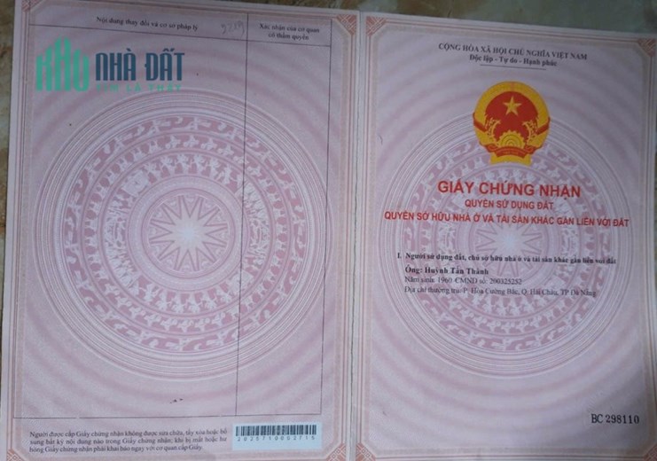 Bán Chung cư,sổ đỏ,sát chợ Hòa Cường 39 m2,giá:990 triệu