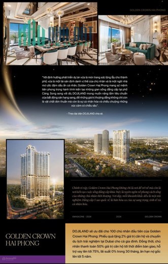 Siêu VVIP căn hộ 3,5PN - Quỹ ngoại giao 1 căn/sàn Golden Crown Hải Phòng - 131,1m2, giá tốt Hot!