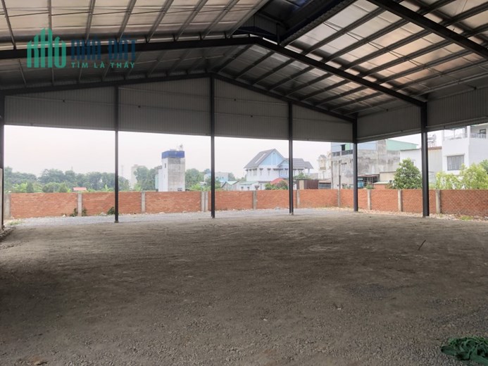 Cho thuê xưởng mới xây kv 1600m2, xd sd 1000m2 Thạnh Lộc Quận 12