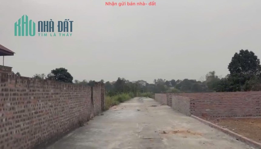 BÁN ĐẤT ĐẸP THÔN VỤ BẢN, MINH TRÍ, SÓC SƠN – GẦN CHỢ. GIÁ CHỈ 1,35 TỶ
