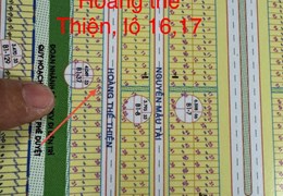 Đất lô cặp  Cầu Hòa Xuân,B1.37 lô 16,17 đường Hoàng Thế Thiện,giá 10,6 tỷ