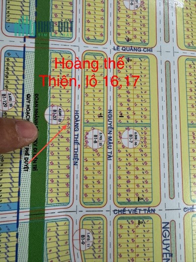 Đất lô cặp  Cầu Hòa Xuân,B1.37 lô 16,17 đường Hoàng Thế Thiện,giá 10,6 tỷ