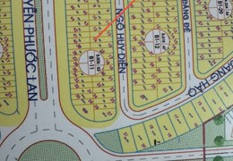 Đất Cầu Hòa Xuân,B1.12 lô 42,Đường Ngô Huy Diễn.giá: 5,3 tỷ