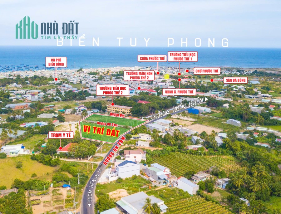 Bán đất nền sổ đỏ Tuy Phong, Bình Thuận