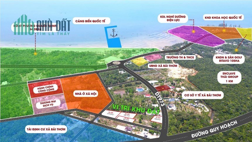 bán lô đất 4tr/m2 bãi thơm phú quốc DT 1000m2 mặt đường DT 973 083 2865 116