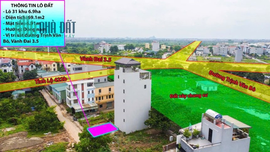 BÁN LÔ ĐẤT DỊCH VỤ KHU VÂN CANH – HOÀI ĐỨC, VỊ TRÍ ĐẸP NGAY TRUNG TÂM