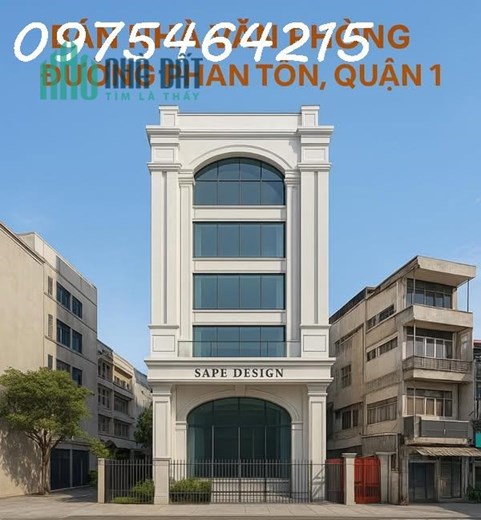 BÁN TÒA NHÀ VĂN PHÒNG MẶT TIỀN PHAN TÔN – ĐA KAO, QUẬN 1