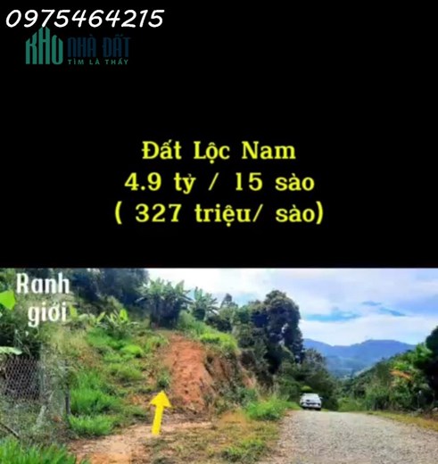 Thôn 10, xã Lộc Nam, huyện Bảo Lâm, Lâm Đồng
 • Mặt tiền đường nhựa hơn 200m,15 sào đất vườn sầu