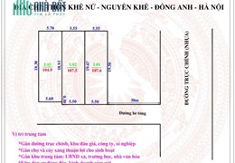ĐẤT THỔ CƯ tại KHÊ NỮ. NGUYÊN KHÊ. ĐÔNG ANH. HN