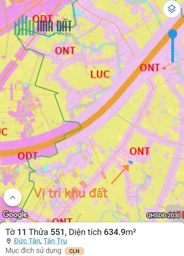 Bán đất vườn chuyển thổ gần Quốc Lộ 50B giá 930 triệu