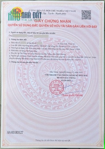 Lô góc ngay mặt tiền đường tỉnh ĐT750 nằm sát KCN giá 3,7tr/m2