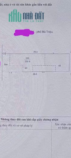 Bán nhà mặt phố bà triệu , gần tô hiến thành, DT: 220m2 x 6 tầng , MT: gần 8m