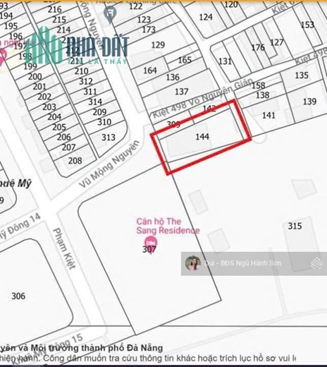 Đất 2MT Nhà Máy Cao Su Đà Nẵng(Vũ Mộng Nguyên & Trần Văn Thành)467m2/42 tỷ