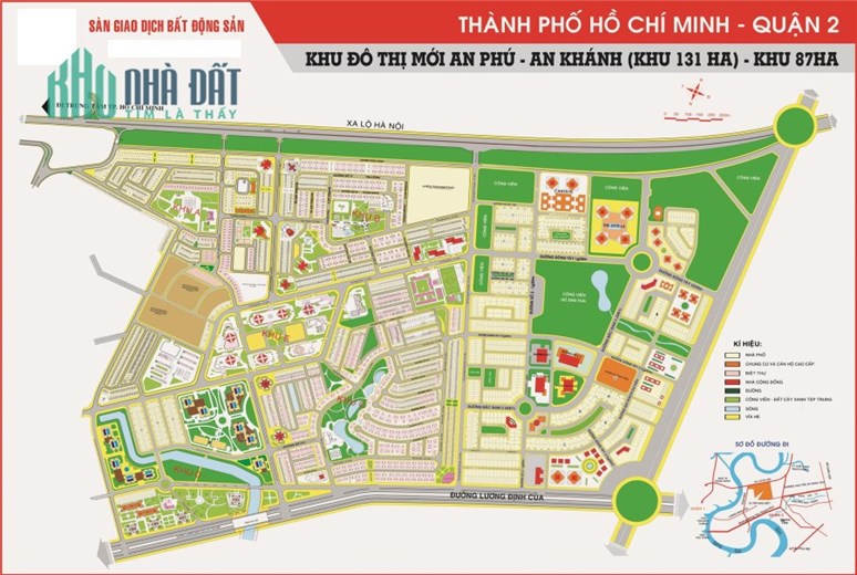 Bán Đất Biệt Thự An Phú- An Khánh 10 x17 Sổ Hồng