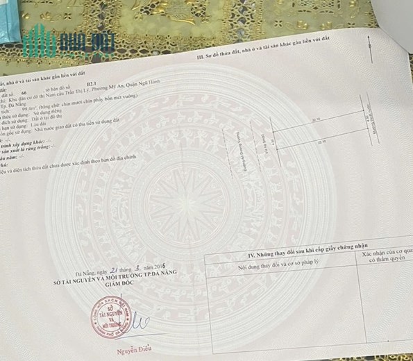 25 tỷ/190m2.Tặng nhà 2,5 tấm,đường An Dương Vương (H:Tây), kề Sông Hàn, P. M. An, N,H.Sơn, Đ.Nẵng