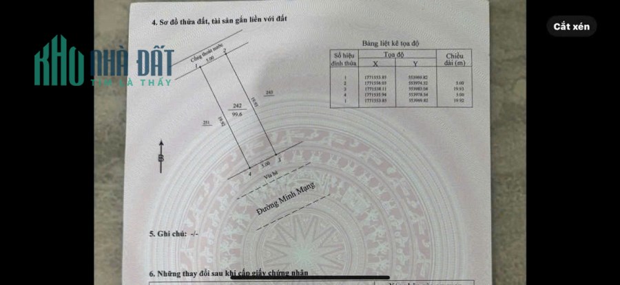 2 lô liền,200m2/26,8 tỷ, Đất đường  Minh Mạng, Khuê Mỹ, NHSơn, Đ Nẵng, Sát Biển.