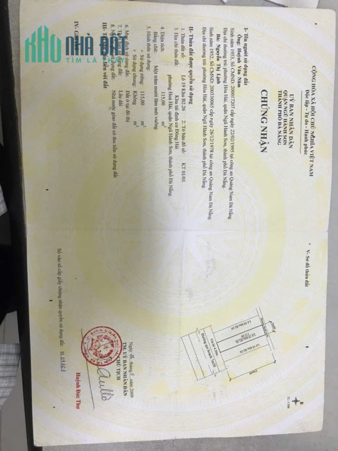 115m2/ 7,3 tỷ Đất đường  Phan Tòng, Hòa Hải, NHSơn, Đ Nẵng, Sát Biển Tân Trà