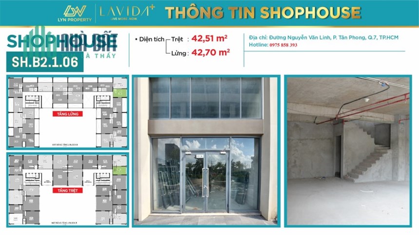 Shophouse Lavida Plus 109m² – Giá từ 65tr/tháng | Phù hợp mở cafe, trà sữa thương hiệu