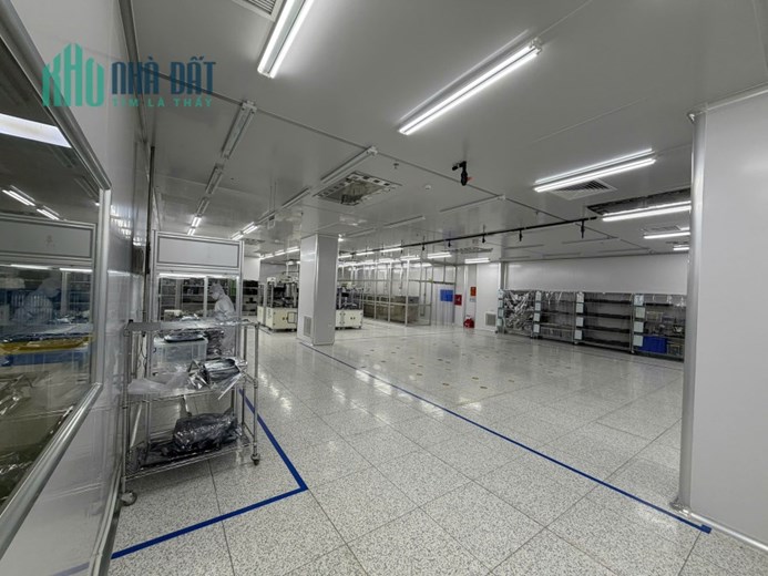 CHO THUÊ KHO XƯỞNG SẴN PHÒNG SẠCH Tại KCN QUANG MINH. SẴN SÀNG VẬN HÀNH NGAY